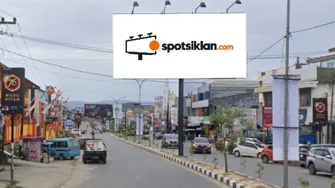 Billboard 5 × 10 m di Jl. By Pass (Depan Maxcell), Kendari, Sulawesi Tenggara