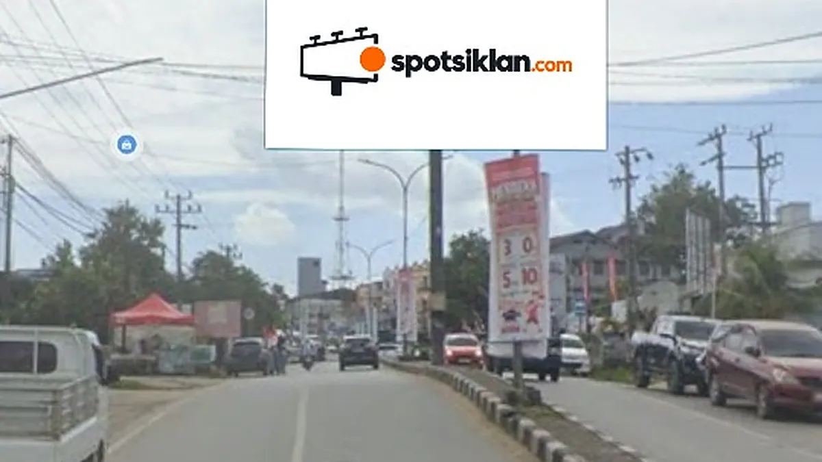 Billboard 5 × 10 m di Jl. Jend. Ahmad Yani (Depan Hotel Malibu), Kendari, Sulawesi Tenggara