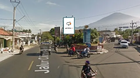 Baliho 6 × 4 m di Jl. Raya caracas Bundaran (Area Bunderan Caracas), Kuningan, Jawa Barat