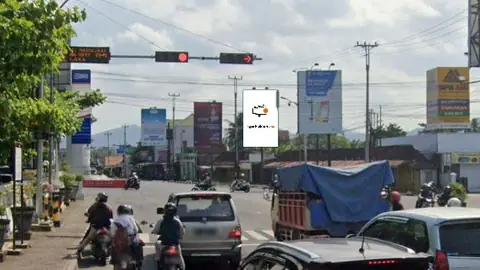 Baliho 6 × 4 m di Jl. Khudori (Dari Patung Kuda), Kulon Progo, DI Yogyakarta