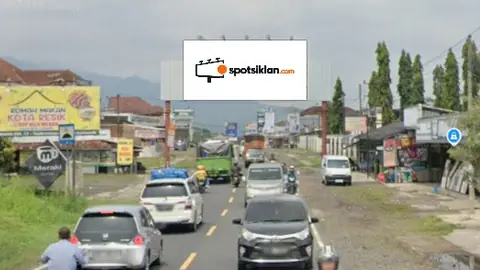 Bando Jalan 5 × 10 m di Jl. Raya Jamanis (Arah Pusat Kab. Tasikmalaya), Jawa Barat