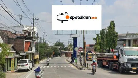 Billboard 5 × 10 m di Jl. Tuban - Babat (Arah Masjid Ar Rohmah), Lamongan, Jawa Timur