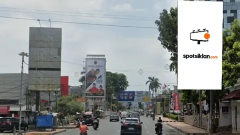 Billboard 4 × 8 m di Jl. Raden Intan (Arah Adipura Monument), Bandar Lampung