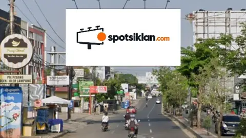 Bando Jalan 10 × 5 m di Jl. Za Pagar Alam (Menuju Universitas Bandar Lampung)