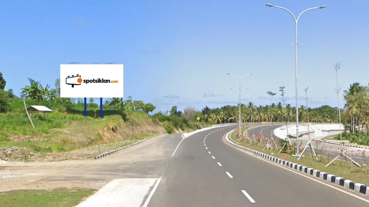 Billboard 5 × 10 m di Jl. Bypass - Mandalika Km 47 - Praya, Lombok Tengah, Nusa Tenggara Barat