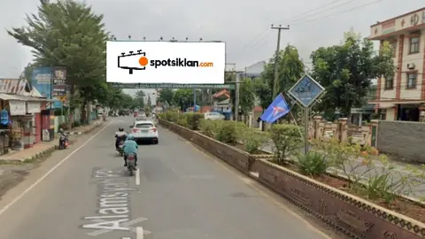 Bando Jalan 5 × 15 m di Jl. Alamsyah RPN (Dari Tanjung Karang Menuju Kotabumi, Tugu Payan Mas Kotabumi), Lampung Utara