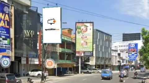 Billboard 8 × 4 m di Jl. Guru Patimpus No.118 (Sebelah WIJAYA PRIMA), Medan, Sumatera Utara
