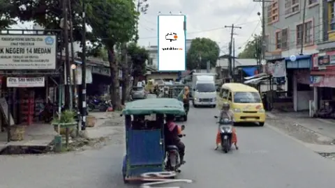 Billboard 5 × 10 m di Jl. Karya (Dekat RSU Sufina Aziz), Medan, Sumatera Utara