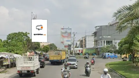 Baliho 4 × 6 m di Jl. Cemara (Simp Hj Anif, Dekat Taman Simpang BW Sampali, Medan Online Center), Sumatera Utara