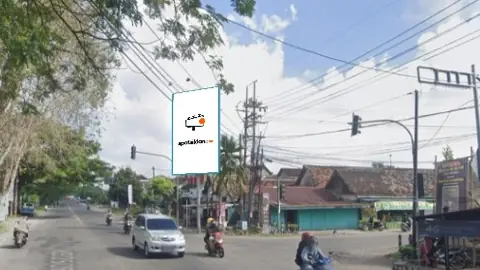 Baliho 6 × 4 m di Jl. Raya Maospati-Ngawi (Pertigaan Timur Terminal Maospati), Magetan, Jawa Timur