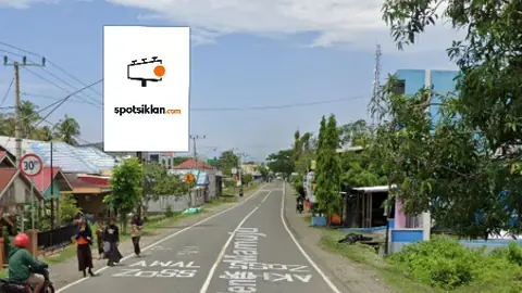 Baliho 4 × 6 m di Jl. Poros Majene-Mamuju (Arah Deking), Sulawesi Barat