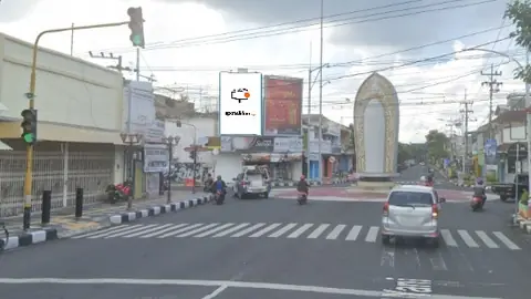 Baliho 4 × 6 m di Jl. Ahmad Yani (Tugu Jayastamba), Nganjuk, Jawa Timur
