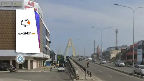 Videotron 9,6 × 7,68 m di Jl. Jend Sudirman (Depan Kantor AB Building), Pekanbaru, Riau