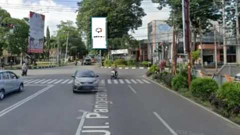 Billboard 8 × 4 m di Dari Jl. Pangeran SW Subekti menuju ke Jl. Diponegoro, Palembang, Sumatera Selatan