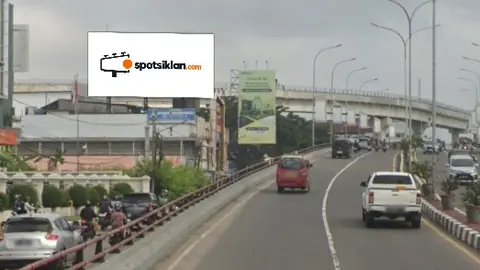 Billboard 12 × 6 m di Jl. Jend Sudirman (Arah Taman Simpang Empat Polda Sulsel), Palembang, Sumatera Selatan
