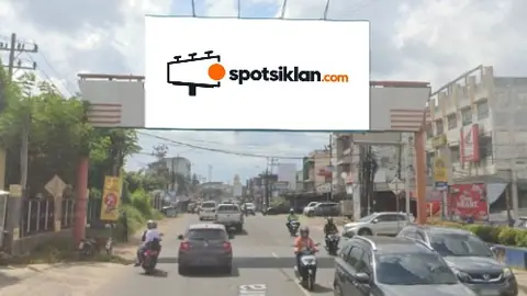 Bando Jalan 5 × 10 m di Jl. Much. Prabu Mangkunegara (Arah Bandara Sultan Mahmud Badaruddin), Palembang, Sumatera Selatan