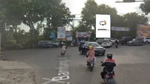 Baliho 4 × 6 m di Jl. AKBP Cek Agus (Area Simpang Golf), Palembang, Sumatera Selatan