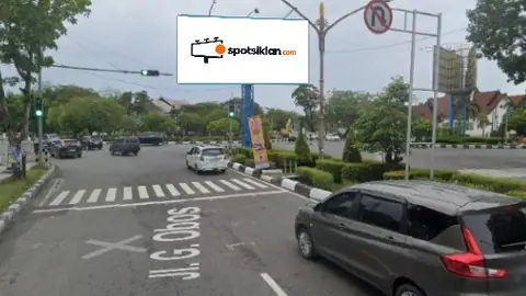 Billboard 5 × 10 m di Jl. G Obos (Area Bundaran Kecil Palangkaraya, Arah Duta Mall), Kalimantan Tengah