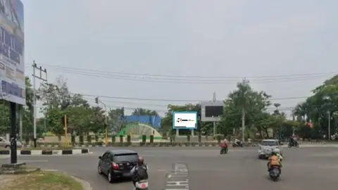 Baliho 4 × 6 m di Jl. M.H. Thamrin (Pertigaan Jl. Yos Sudarso), Palangkaraya, Kalimantan Tengah
