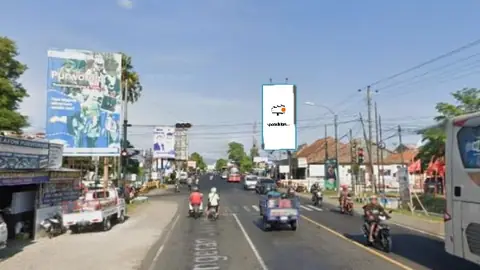 Billboard 5 × 10 m di Jl. Diponegoro Kutoarjo Kec. Kutoarjo (Arah Menuju Alun Alun), Purworejo, Jawa Tengah