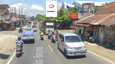 Baliho 4 × 6 m di Jl. Aji Barang - Secang (Perempatan Depan Pasar Banyumas Dari Arah Utara/Purwokerto), Jawa Tengah