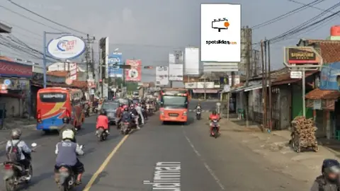 Baliho 6 × 4 m di Jl. Jend. Sudirman (Area Perempatan Sangkal Putung Sokaraja), Purwokerto, Jawa Tengah