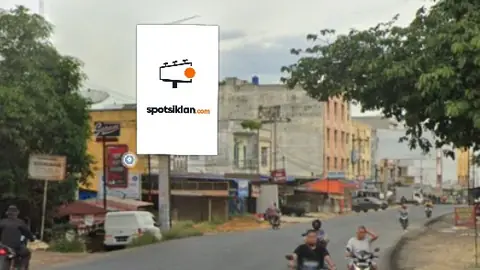 Baliho 6 × 4 m di Dari arah Jl. Jend. Sudirman menuju Jl. Imam Bonjol, Rokan Hilir, Riau