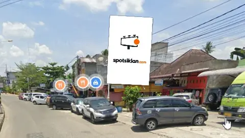 Baliho 6 × 4 m di Jl. Diponegoro (Dari arah Pasir Pengaraian menuju Pekanbaru), Rokan Hulu, Riau