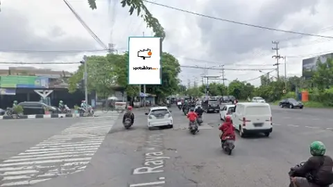 Baliho 6 × 4 m di Pertigaan Jl. Panjang Jiwo-Jl. Kalirungkut, Surabaya, Jawa Timur