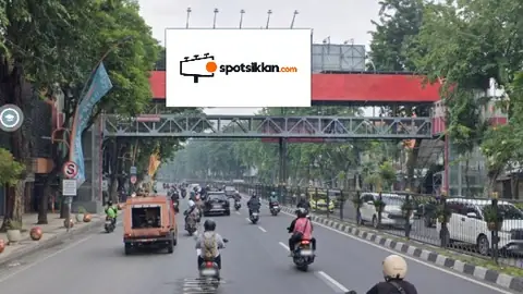 JPO 5 × 10 m di Jl. Urip Sumoharjo (Depan Kantor Kanwil BRI), Surabaya, Jawa Timur
