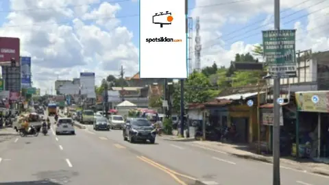 Billboard 4 × 8 m di Jl. Raya Wates-Jogjakarta (Depan Pasar Gamping), Sleman, DI Yogyakarta