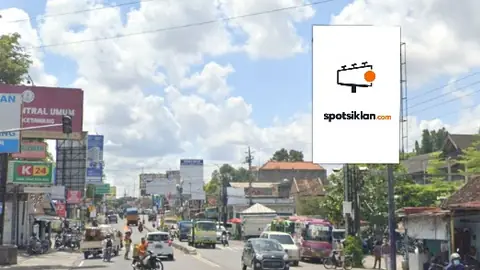 Baliho 6 × 4 m di Jl. Wates - Purworejo (depan Pasar Gamping), Sleman, DI Yogyakarta