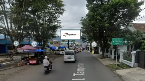 Billboard 5 × 10 m di Jl. Tampomas (dari Bank BJB KCP menuju selatan), Sumedang, Jawa Barat