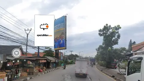 Baliho 6 × 4 m di Jl. Raya Cipacing Rancaekek (dari arah Carut menuju Kota Bandung), Sumedang, Jawa Barat