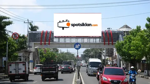 JPO 6 × 12 m di Jl. Pemuda, Johor, depan hotel Puri Dibyo, Semarang (View Dari Barat), Jawa Tengah