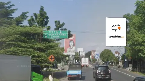 Baliho 4 × 6 m di Jl. Raya Sragen-Sambungmacan (Perempatan Pilangsari), Jawa Tengah