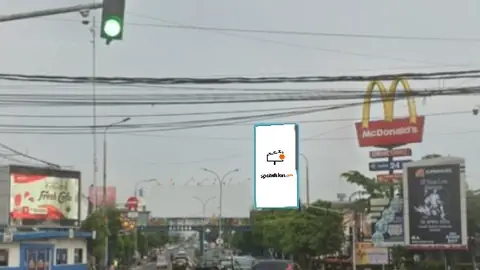 Billboard 12 × 6 m di Jl. Jend A. Yani (Dari Arah Jend Sudirman menuju ke Jl. A. Yani / Alun - Alun Barat Kota Serang), Banten