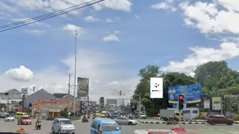 Baliho 6 × 4 m di Jl. Raya Pandeglang (dari Alun-alun menuju Perempatan Kebon Jahe), Serang, Banten