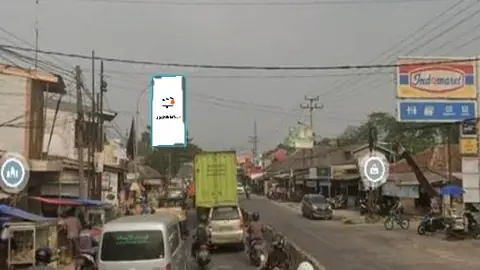 Billboard 5 × 10 m di Jl. Raya Serang Jkt 18 (Arah Serang Menuju Gerbang Tol Cikande dekat Indomaret), Banten