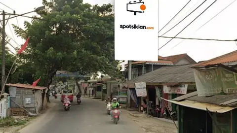Billboard 5 × 10 m di Jl. Raya Mauk Menuju Pasar Pesepatan, Kabupaten Tangerang, Banten