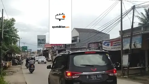 Billboard 5 × 10 m di Jl. Raya Cisauk (dari Pasar Intermoda Cisauk menuju Stasiun Cisauk), Kabupaten Tangerang (unit 2), Banten