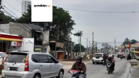 Billboard 5 × 10 m di Jl . Raya Cisauk - Legok (Pertigaan Suradita), Kabupaten Tangerang, Banten