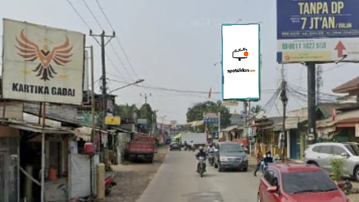 Billboard 10 × 5 m di Jl. Raya Cisauk No.6 (Arah dari BSD menuju Cisauk Legok), Kabupaten Tangerang, Banten