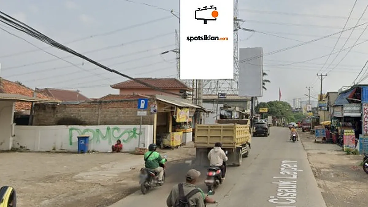 Billboard 5 × 10 m di Jl. Raya Cisauk Lapan (Arah BSD dari St Cisauk), Kabupaten Tangerang, Banten