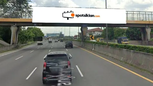 Bando Jalan 25 × 6 m di Jl. TOL Jakarta Merak KM 29+700 (TOL Tangerang menuju Cikupa), Banten