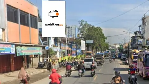 Baliho 6 × 4 m di Jl. Raya banjaran (Pasar Banjaran), Kabupaten Tegal, Jawa Tengah
