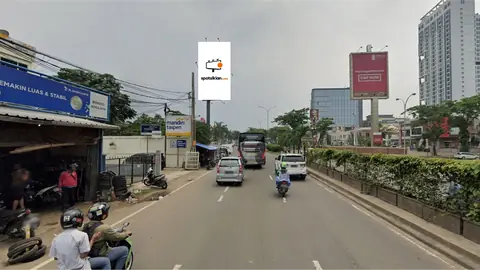 Billboard 5 × 10 m di Jl. Pelayangan (Jl. Pahlawan Seribu) Arah Menuju BSD City, Kota Tangerang Selatan, Banten