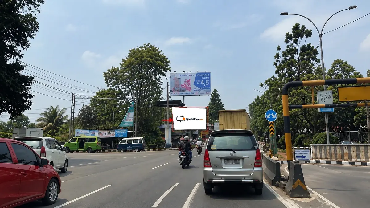 Billboard 5 × 10 m di Jl. Mh. Thamrin (Pertigaan) -2, Tangerang, Banten