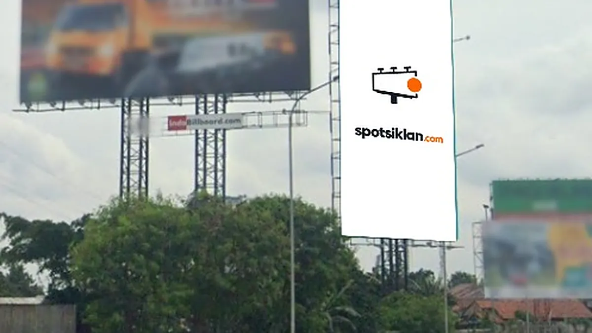 Billboard 12 × 6 m di TOL Janger KM 9+900B, Pintu TOL Karang Tengah, Tangerang, Banten