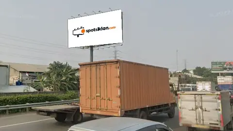 Billboard 6 × 12 m di TOL Janger KM 13+600B, Pinang, Tangerang Menuju Jakarta, Banten